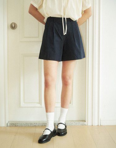애즈이프 24SS_ 니블 숏팬츠 Nibble short pants (Navy)