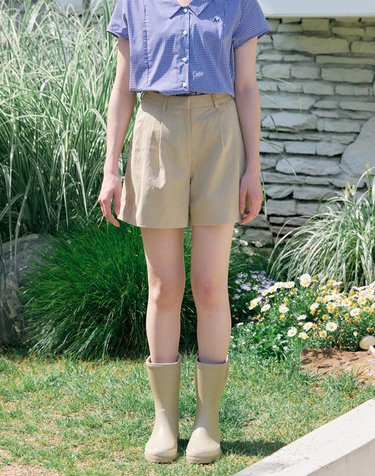 애즈이프 24SS_ 니블 숏팬츠 Nibble short pants (Beige)