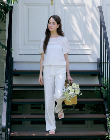 24SS_ 브리즈 코튼 팬츠 Breeze cotton pants (White)