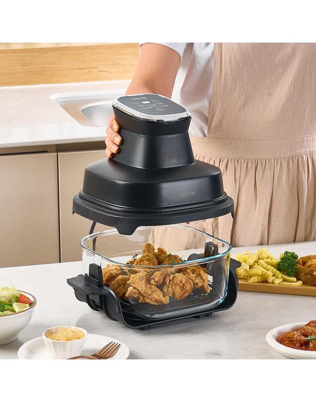 키친아트 [키친아트] 라팔 오븐글라스 에어프라이어 4.0+2.5리터 / KAAG-B4025GS 착용컷