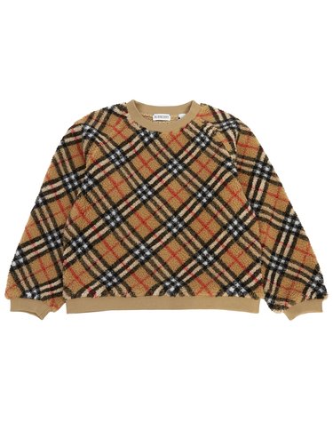 버버리키즈  LORA CHK FLEECE 8076420 A7028 키즈 플리스 맨투맨 (성인착용가능)