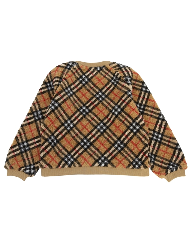 버버리 키즈 버버리키즈 LORA CHK FLEECE 8076420 A7028 키즈 플리스 맨투맨 (성인착용가능) 착용컷