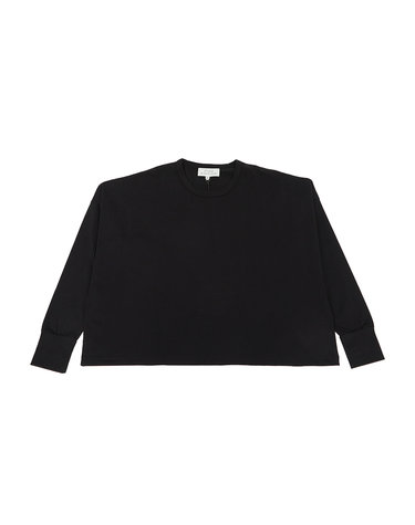 스튜디오 니콜슨 여성 긴팔티셔츠 LOOP SNW 1618 BLACK