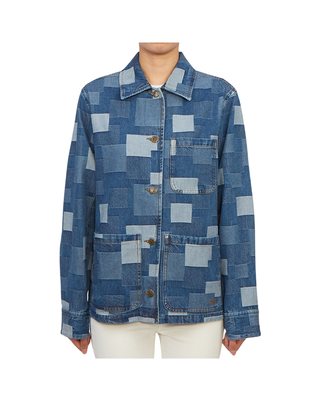 아페쎄 아페쎄 COGWH F02936 IAL INDIGO DELAVE 여성 청자켓 착용컷