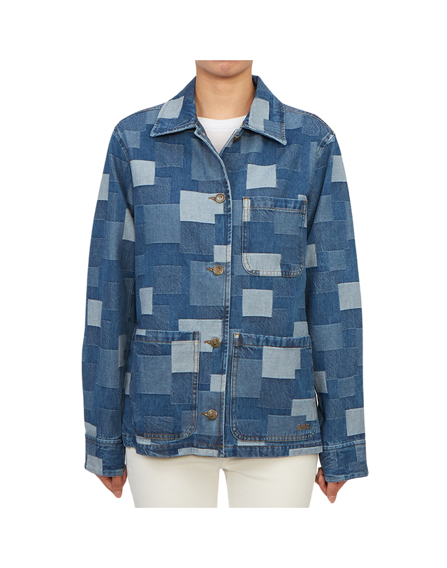 아페쎄 아페쎄 COGWH F02936 IAL INDIGO DELAVE 여성 청자켓 착용컷