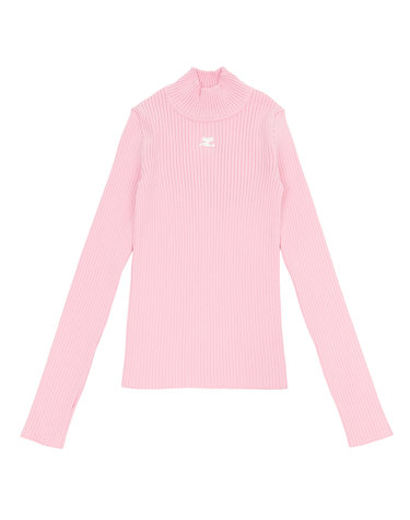 꾸레쥬 422MPU022FI0001 ROSE 여성 터틀넥 니트
