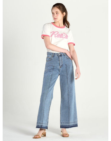 slit stitch denim pants- U1C22DSL020
