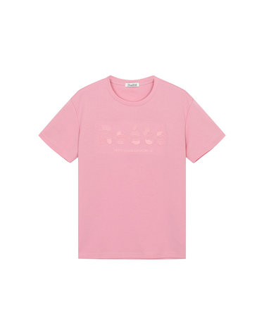 volume embroidered short-sleeved tee- U1F25JTS160