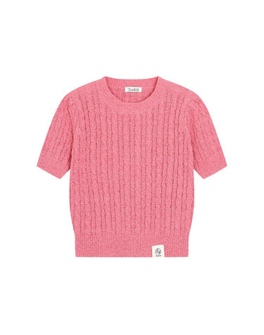 terry cable short-sleeved knit- U1F22KPO030