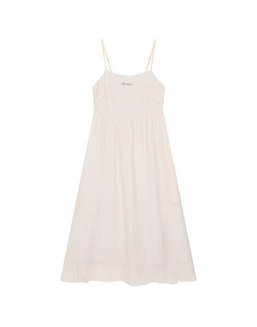 back banding open sleeveless dress- U1F22WOP060