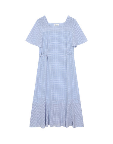 frill see-through long dress- U1F22WOP090