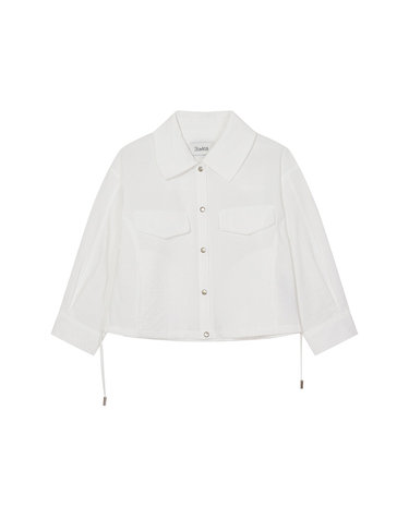 collar pocket string jumper- U1F22WJP030