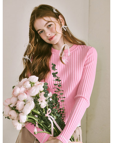 round neck logo pullover- U1F12KPO030