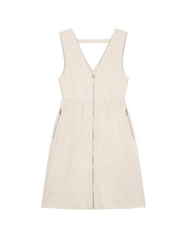 v-neck zip up bustier one-piece- U1F11WOP020