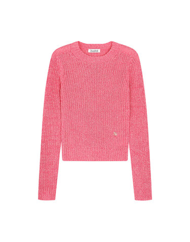 round neck slim fit knit pullover- U1F12KPO120