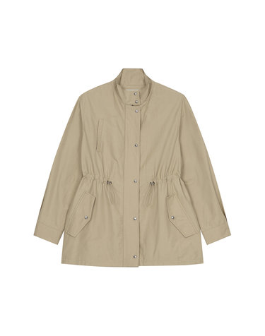high neck point shirring safari jumper- U1F11WJP010