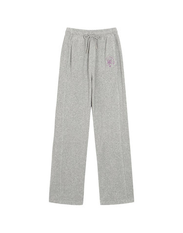 set-up embroidery terry banding pants- U1F12JSL960