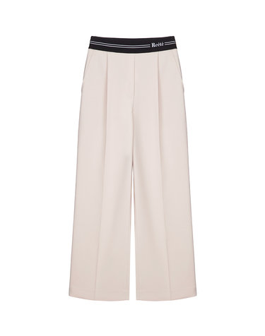 logo banding wide pants- U1F11WSL010