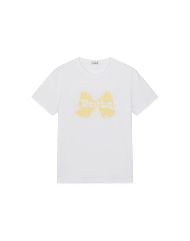 Reete ribbon embroidered short-sleeved tee- U1F25JTS170