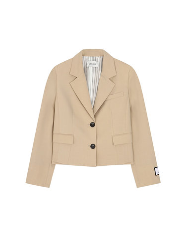 set-up single back open two-button crop jacket- U1F11WJK920