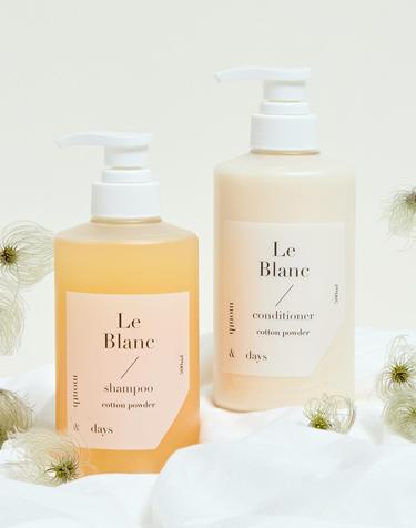 먼스앤데이즈 르 블랑 헤어패키지(샴푸 500ml +컨디셔너 500ml)