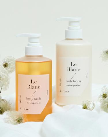 [1+1]먼스앤데이즈 르 블랑 바디패키지(바디워시 500ml +바디로션 500ml)