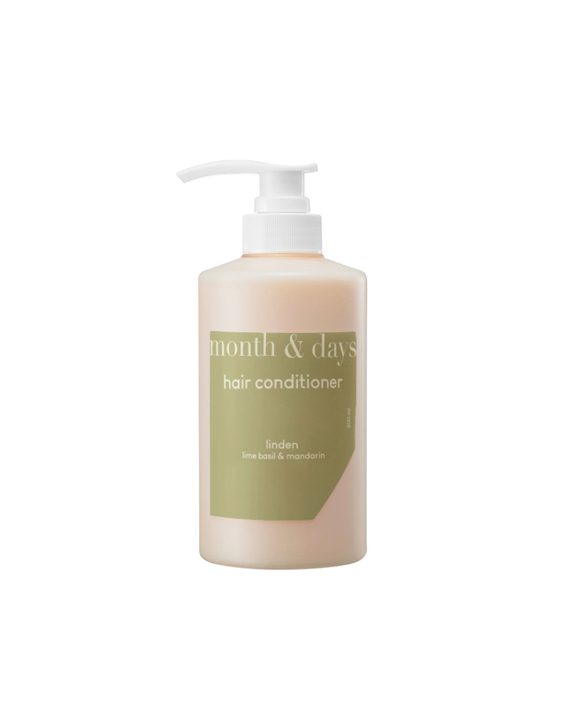 먼스앤데이즈 먼스앤데이즈 퍼퓸케어 컨디셔너 린든 라임 앤 바질 500ml 착용컷