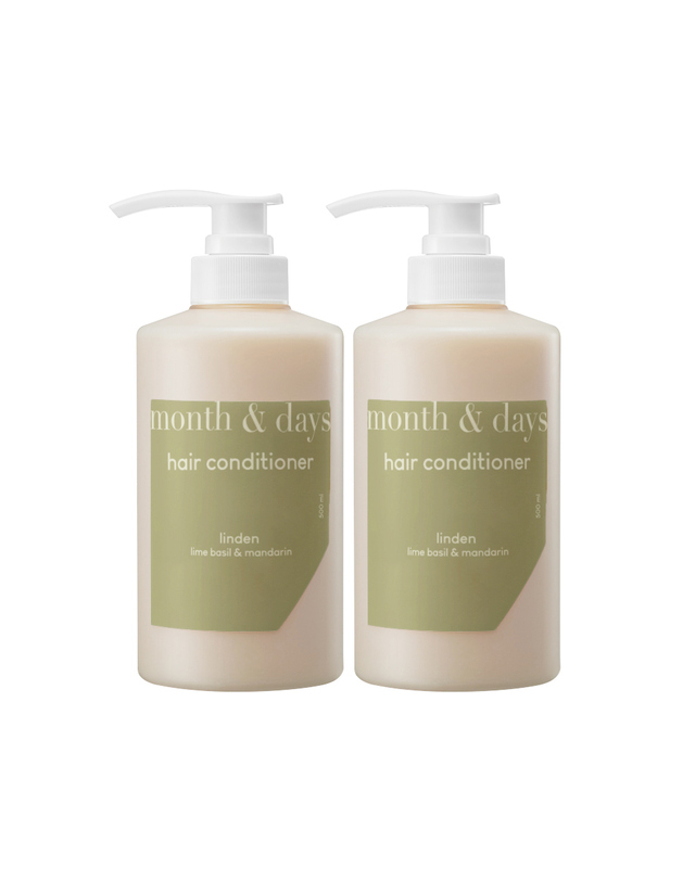 먼스앤데이즈 먼스앤데이즈 퍼퓸케어 컨디셔너 린든 라임 앤 바질 500ml x 2개 착용컷