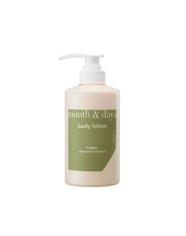 먼스앤데이즈 먼스앤데이즈 퍼퓸케어 바디로션 린든 라임 앤 바질 500ml 착용컷