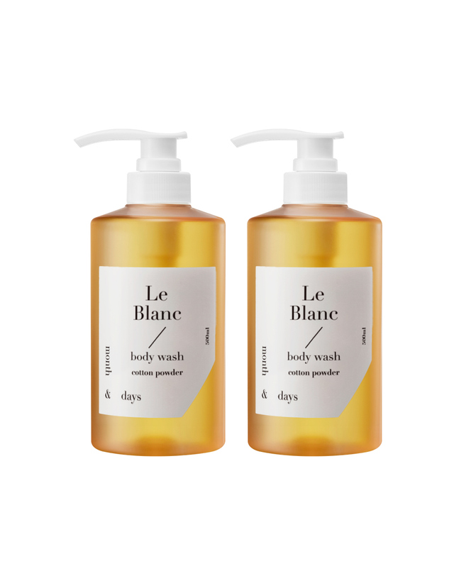 먼스앤데이즈 먼스앤데이즈 퍼퓸케어 바디워시 르 블랑 500ml 2개세트 착용컷