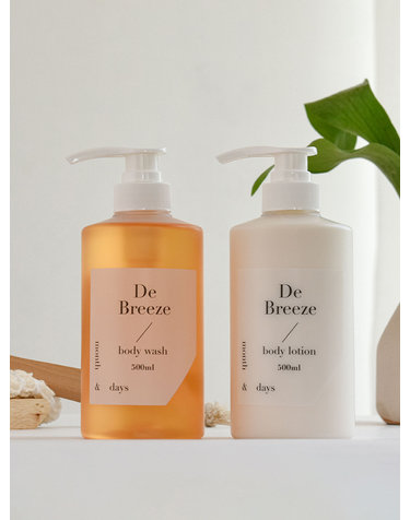 먼스앤데이즈 디 브리즈 바디 패키지(바디워시 500ml +바디로션 500ml)