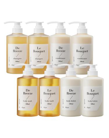 [4SET]먼스앤데이즈 퍼퓸케어 샴푸+컨디셔너+바디로션+바디워시 500ml (총 2L) (5종 택1)