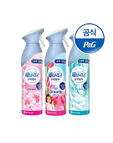 페브리즈 공기탈취제 에어 실내용/화장실용 165g 3개