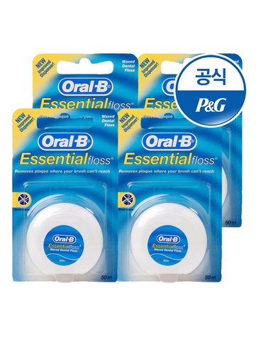 오랄비 치실 왁스 50m 4개