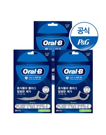 오랄비 치실 C자형 30개입 3개