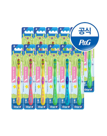 오랄비 비니 어린이칫솔 12입 (5~7세)