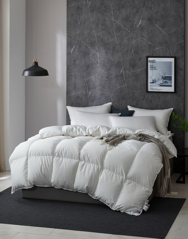 구스온 구스온 폴란드 구스70 간절기/사계절 호텔 이불+베개+60수면 커버 4종 웨딩 세미 패키지 착용컷