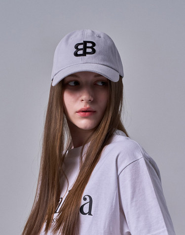 BB Volume Embroidery Ball Cap_LIGHT GRAY