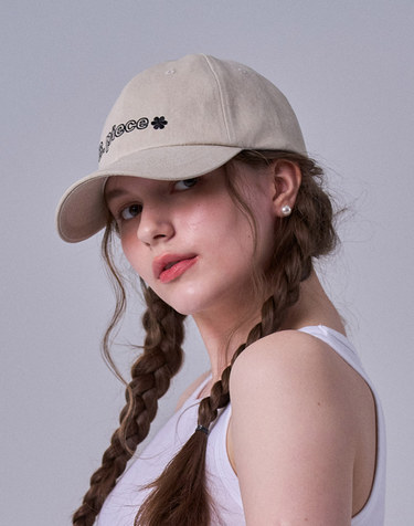 B.flower Ball Cap_OATMEAL