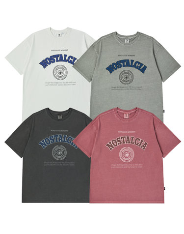 Nostalgia pigment t-shirt/4colors