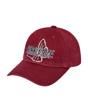 Bubblpiece butterfly ball cap/BURGUNDY