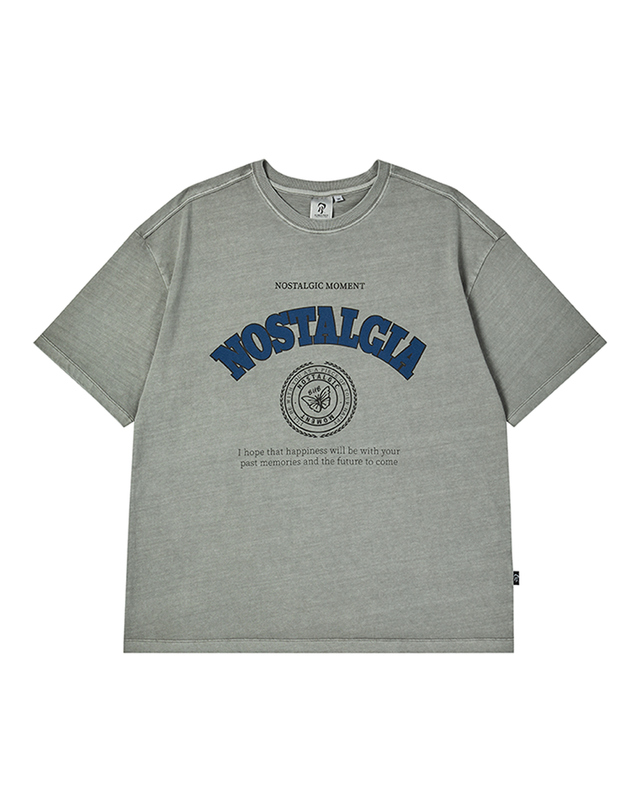 버블피스 Nostalgia pigment t-shirt/4colors 착용컷