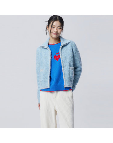 [Online Exclusive] 퍼피 포켓 부클 집업 가디건_BAKCE1611BL