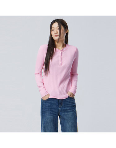 자수 헨리넥 티셔츠_BATS91611PK