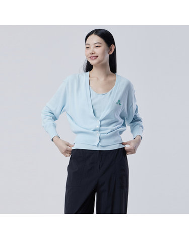 나시 셋업 자수 가디건_BAKC74631SB
