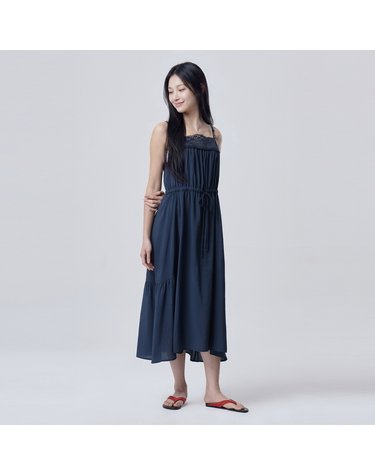 크로셰 블록 슬리브리스 원피스_BAOP72631NY