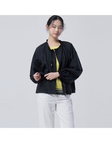 셔링 넥 스트링 점퍼_BAJP58631BK