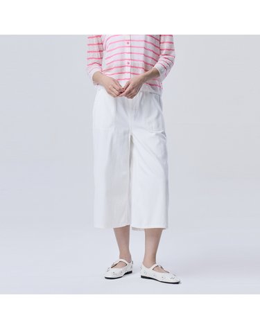 절개 와이드 크롭 데님 팬츠_BADP67631WH