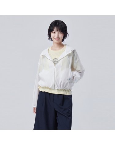 배색 파이핑 후드 점퍼_BAJP32641WH
