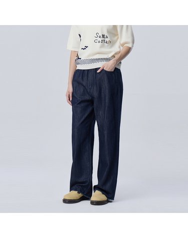 프레이드 헴 데님 팬츠_BADP04641NY